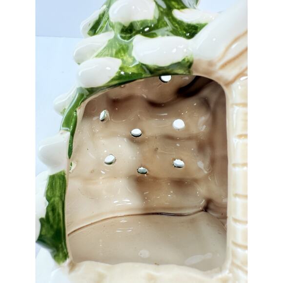 Lund’s Lites Ceramic Christmas House Music Box Lighted Tree Girl Figurine EUC - Picture 9 of 11